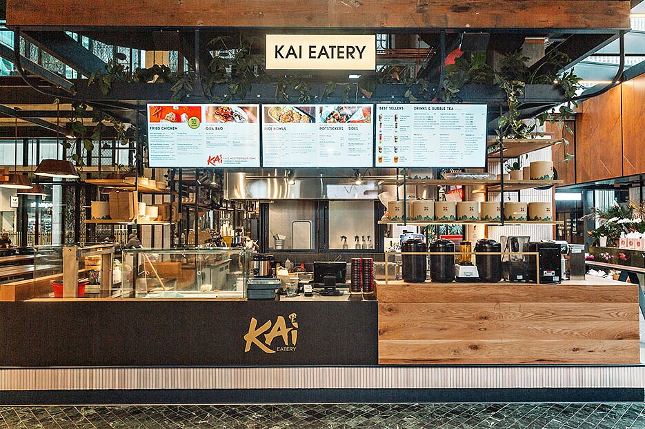 Commercial kitchen at Kai eatery