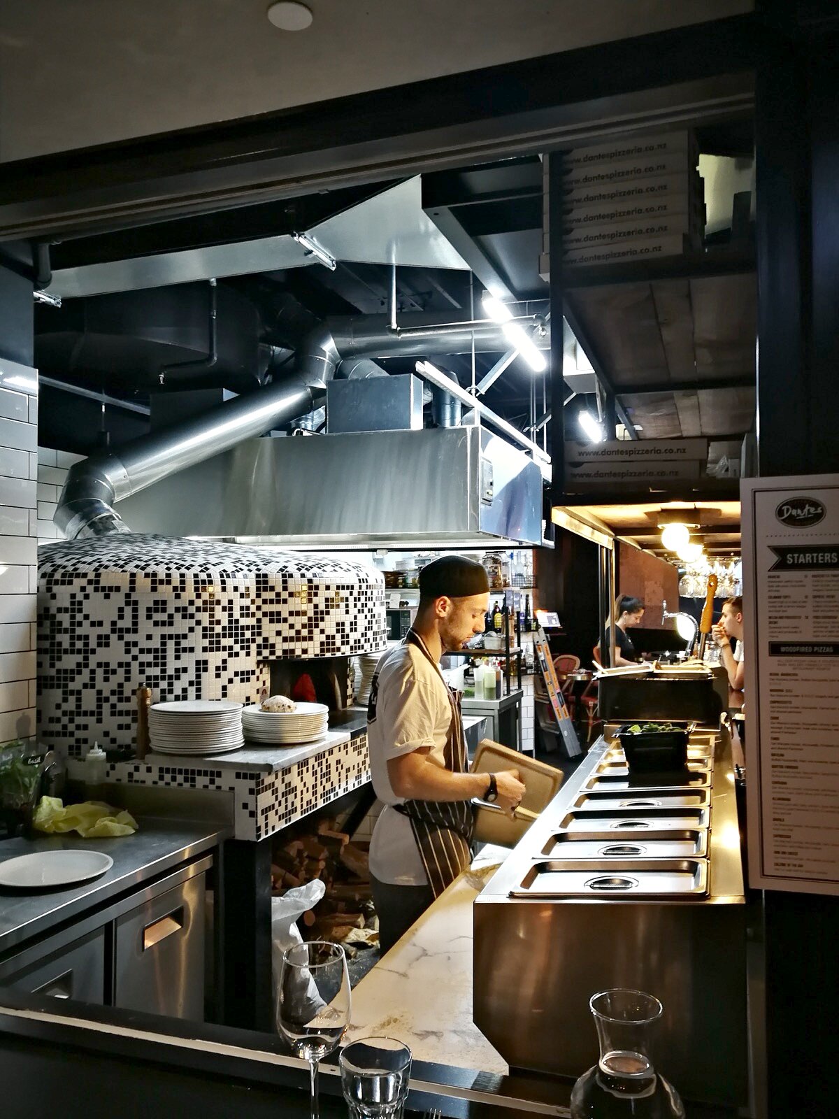 Commercial kitchen hood install